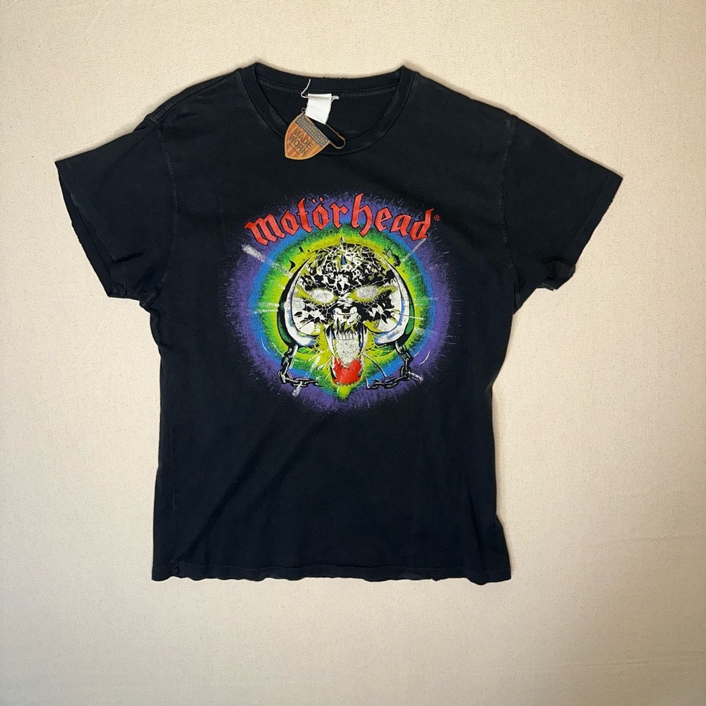 MadeWorn Motorhead Graphic T-Shirt Unisex Medium Black